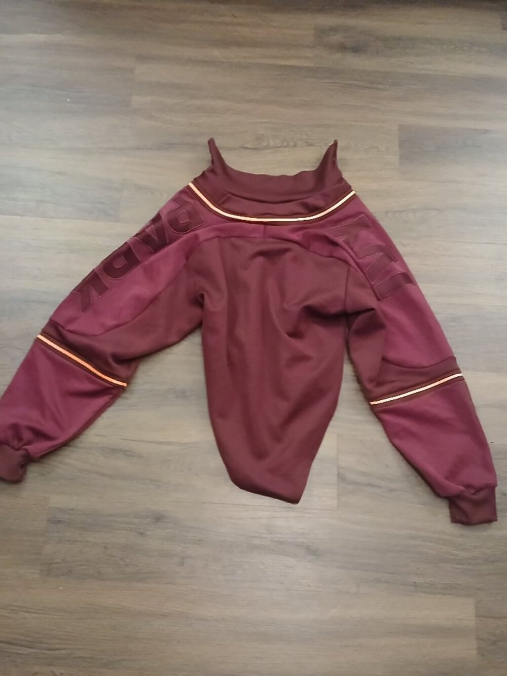 RARE adidas Beyoncé IVP Tracktop BodySuit Maroon Orange XL - Picture 5 of 6